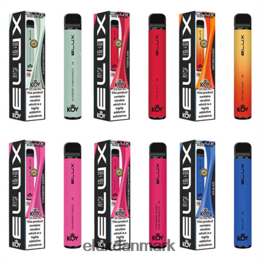 Elux Bar legacy serie engangsvape blåbær kirsebær tranebær 88N0HR107 Elux Vape Review