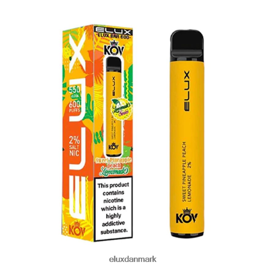 Elux Bar limonade serien engangs vape ananas fersken limonade sød 88N0HR78 Elux Vape Flavours