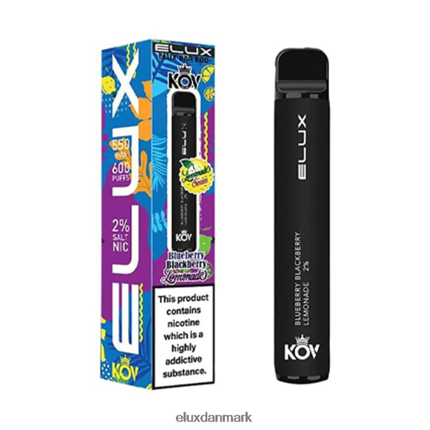 Elux Bar limonade serien engangs vape blåbær brombær limonade 88N0HR105 Elux Vape Danmark