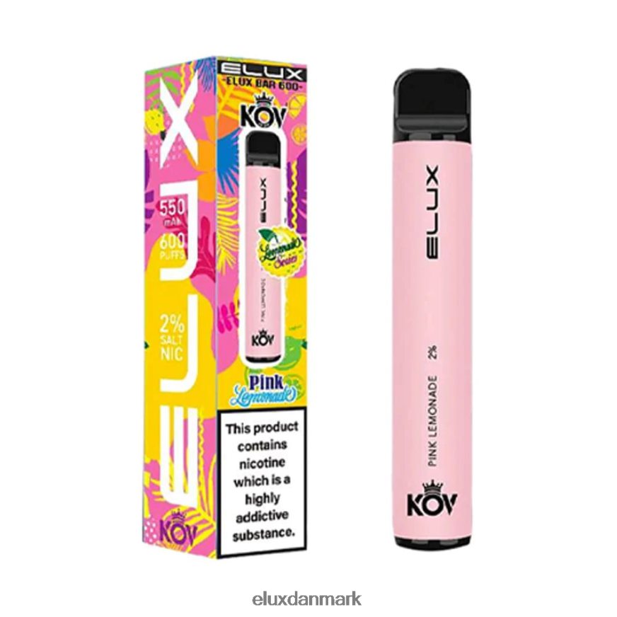 Elux Bar limonade serien engangs vape lyserød limonade 88N0HR104 Elux Danmark