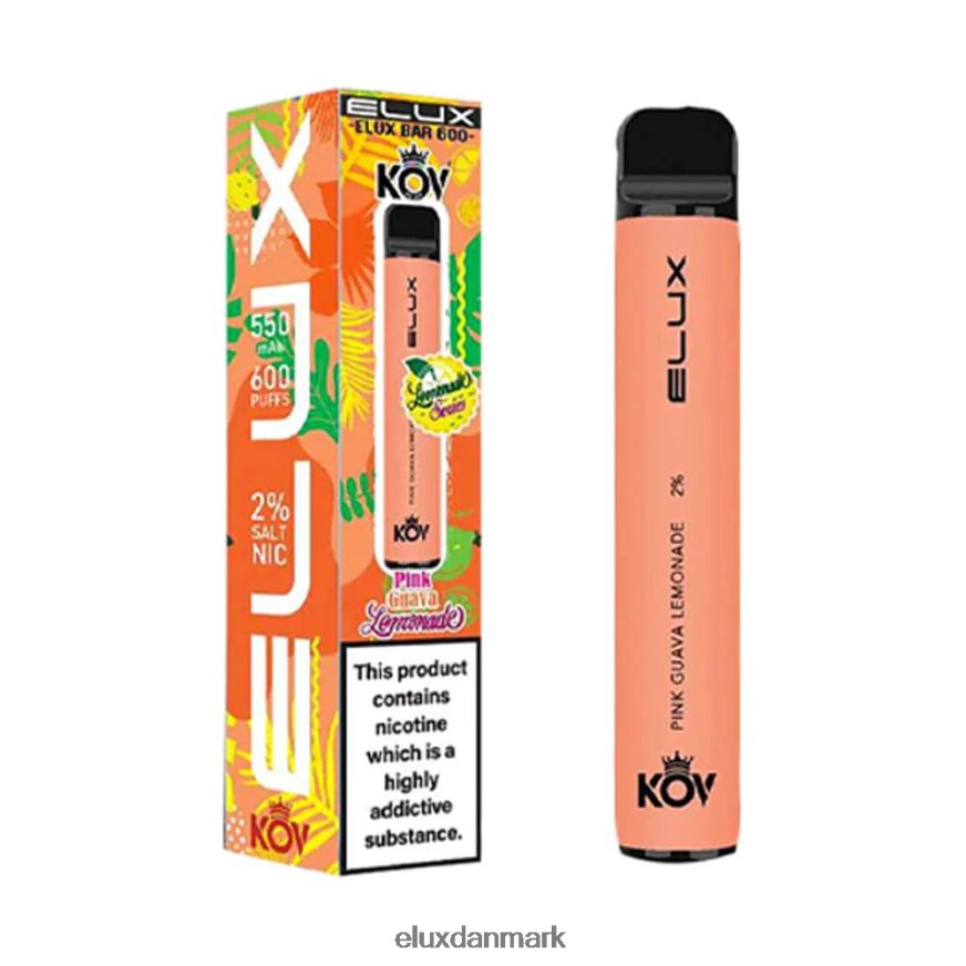 Elux Bar limonade serien engangs vape pink guava limonade 88N0HR106 Elux Vape Copenhagen