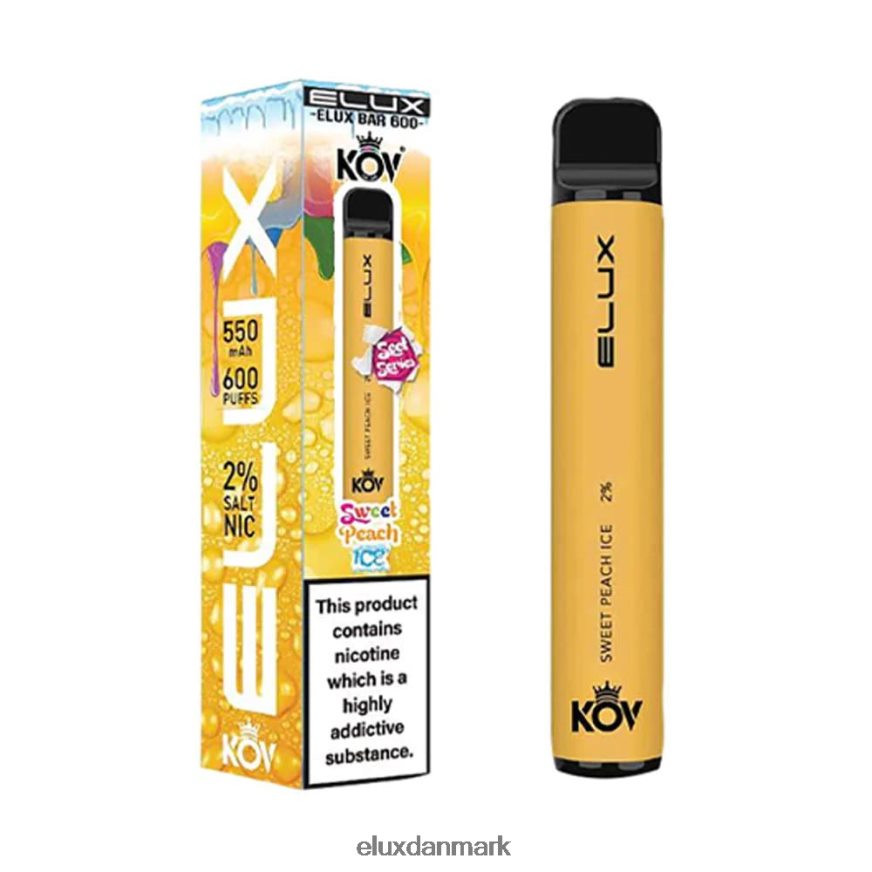 Elux Bar sød serie engangsvape sød ferskenis 88N0HR108 Elux Vape Flavours