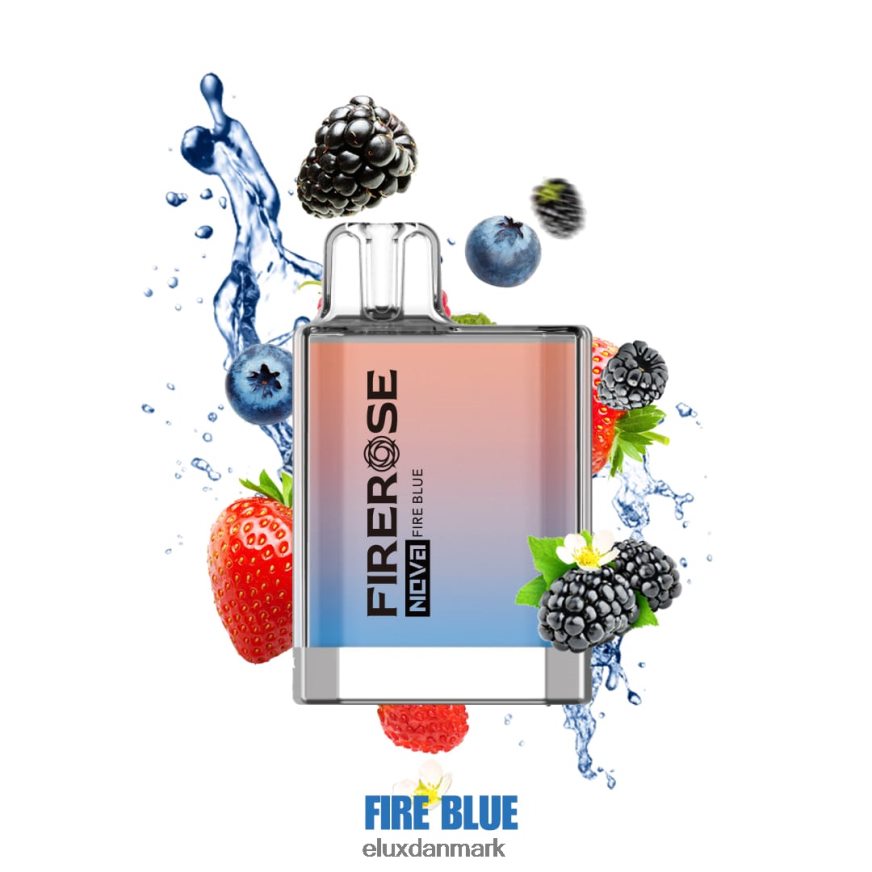 Elux Firerose Nova 600 pust engangsvape ild blå 88N0HR26 Elux Vape Copenhagen