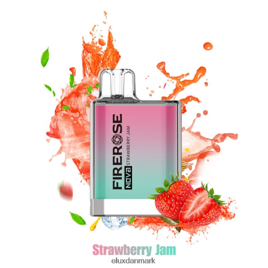 Elux Firerose Nova 600 pust engangsvape jordbærsyltetøj 88N0HR113 Elux Vape Amazon