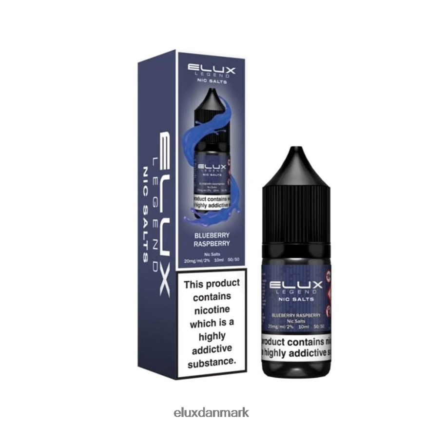Elux Legend fint salt 10ml blåbær hindbær 88N0HR98 Elux Vape Flavours