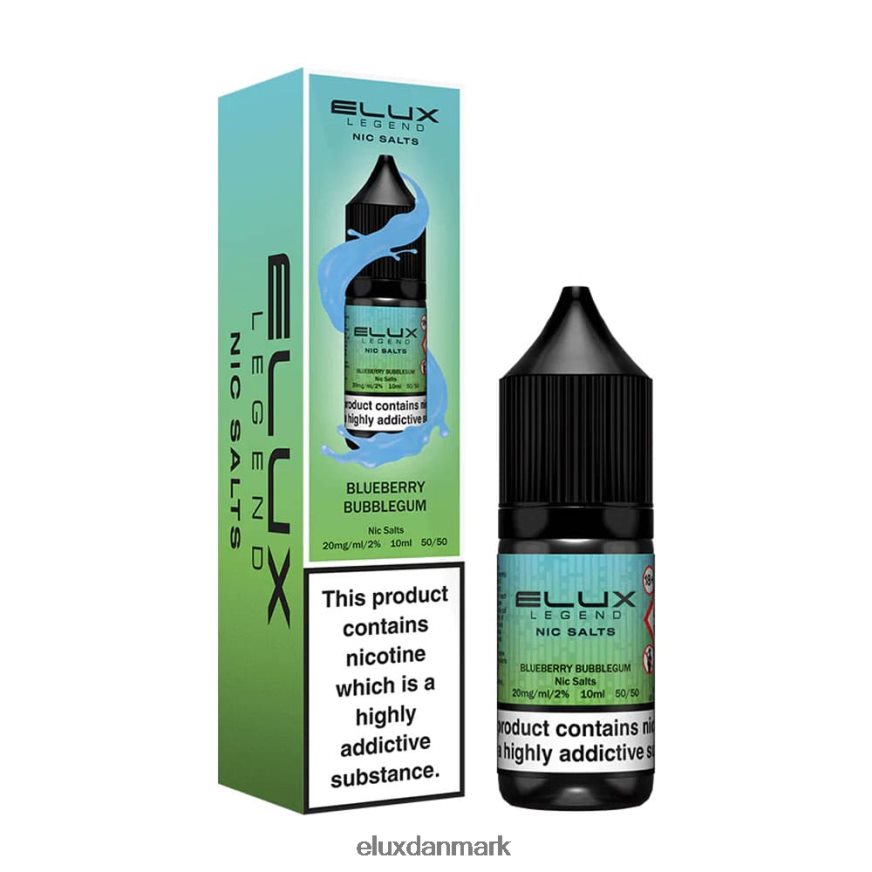 Elux Legend fint salt 10ml blåbær tyggegummi 88N0HR43 Elux Vape Amazon