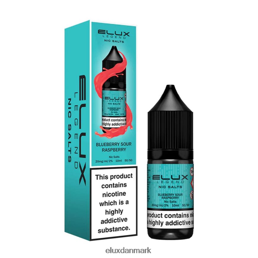 Elux Legend fint salt 10ml fint salt blåbær sur hindbær 10ml 88N0HR42 Elux Website Danmark